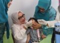 Plt Ketua TP PKK Kota Bekasi Tinjau Pelaksanaan Vaksinasi Polio