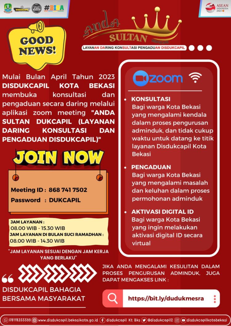 Disdukcapil Sediakan Layanan Konsultasi Pelayanan Adminduk Secara Daring