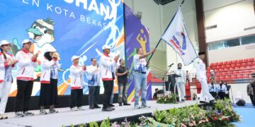 Tri Adhianto Kukuhkan 1.154 Kontingen Porprov Jabar 2026, Kota Bekasi Bidik 200 Medali Emas